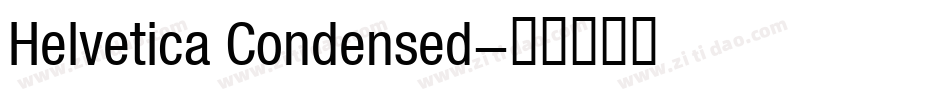 Helvetica Condensed字体转换